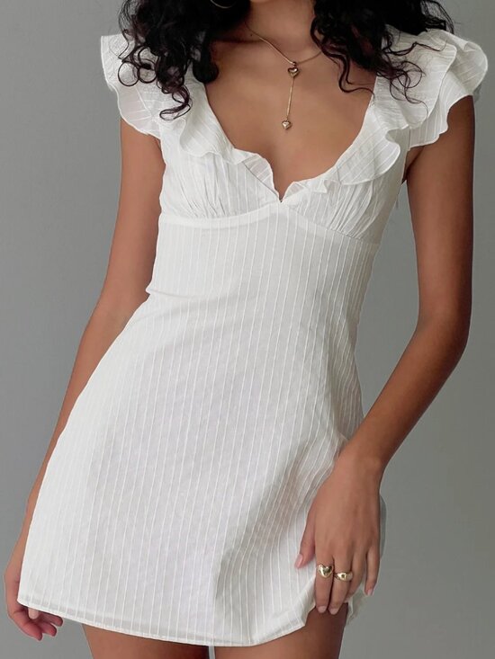 Princess Polly Dresses & Skirts - 🎀 I Guess So Cotton Mini Dress White 🎀